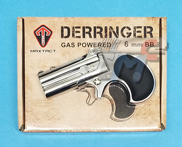 Maxtact Full Metal Derringer Gas (Silver) - Click Image to Close
